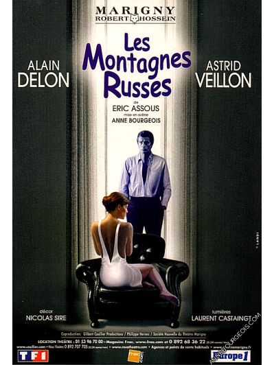 Affiche du spectacle "Les Montagnes Russes" mise en scène Anne Bourgeois