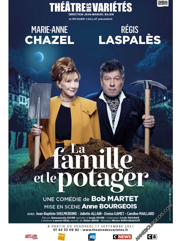 Affiche &quot;La Famille et le Potager&quot; - Mise en scène Anne Bourgeois